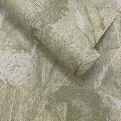 Holden Décor Holden Pappus Wallpaper Sage 75990 from B&Q