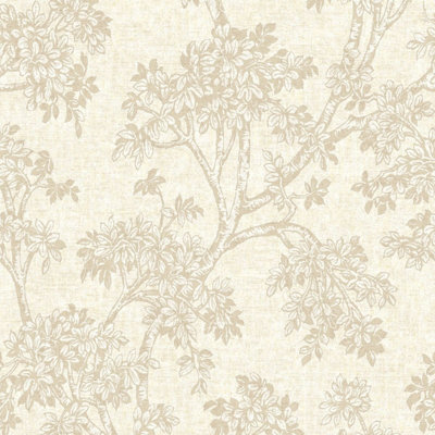 Holden Décor Hawthorn Trail Textured Blown Vinyl Wallpaper Neutral Holden 76012 from B&Q