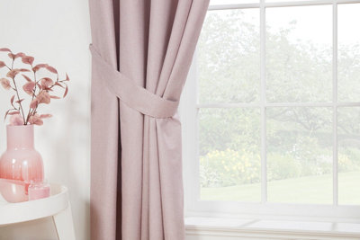Sundour Eclipse100% Blackout Thermal Self-Lined CurtainsEyelet100% Polyester (RoseTie Backs 26''(Pair)) from B&Q