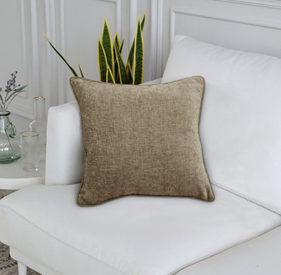 Sundour AmberleyThermal Interlined Chenille CurtainsEyelet100% Polyester (EarthCushion Cover 18'' X 18'' (Single)) from B&Q