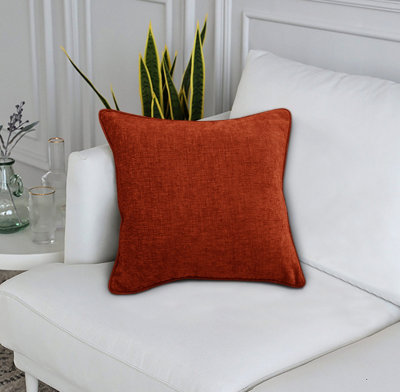 Sundour AmberleyThermal Interlined Chenille CurtainsEyelet100% Polyester (TerracottaCushion Cover 18'' X 18'' (Single)) from B&Q