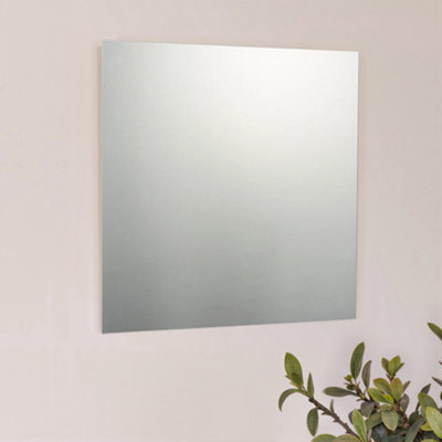  - Clear Rectangular Frameless Mirror Tile (H)22Cm (W)22Cm Pack Of 4