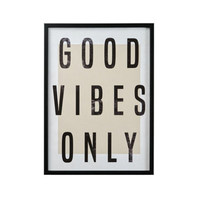 Reflex Printed Motivational Text Multicolour Framed Print (H)73Cm X (W)53Cm from B&Q