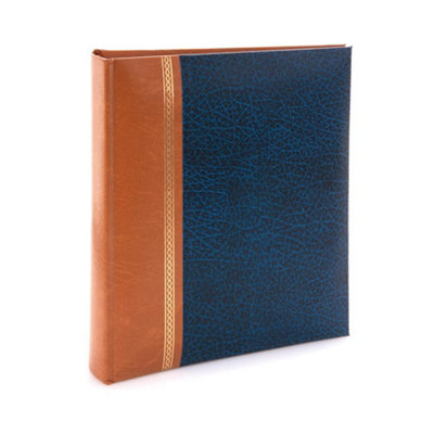 Kenro Grace Traditional Navy Blue Photo Album 100/7X5" from B&Q
