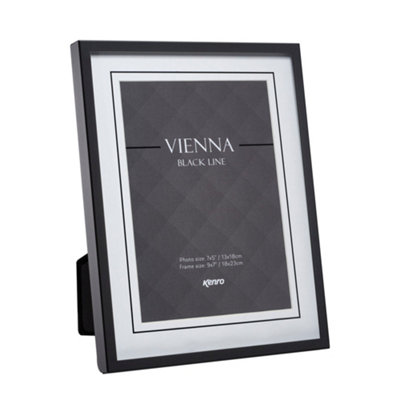Kenro Vienna Black Line Photo Frame 8X6" / 15X20Cm from B&Q