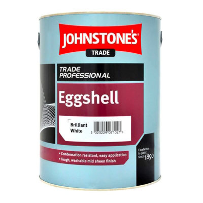 Johnstone's Trade White Eggshell - Brilliant - 5L Large