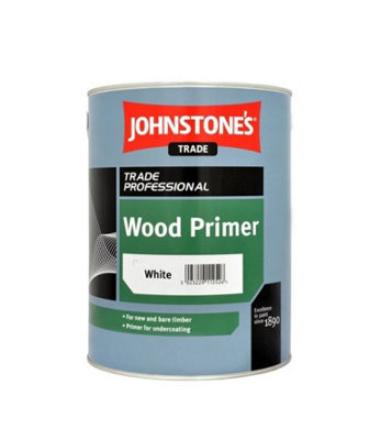 Johnstones Trade Wood PrimerWhite5 Litre from B&Q