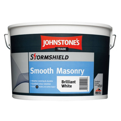 Johnstone's Trade Stormshield Smooth Masonry Brilliant 10L White