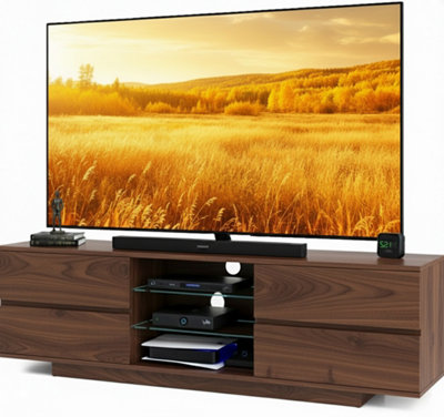 Homeology Avitus Premium Walnut With 4-Walnut Drawers And 2 Shelves Up To 65" Led/oled/lcd Tv Cabinet from B&Q
