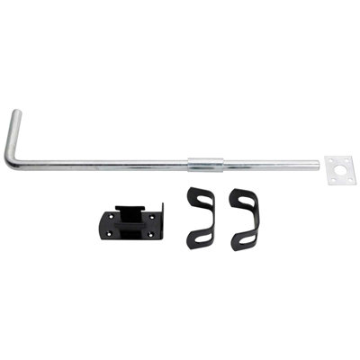 Perrys Black Garage Door Bolts 12In 15In 18In 24In Garage Door Ironmongery from B&Q