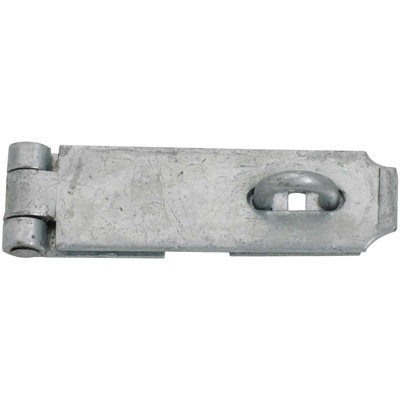 Perry Heavy Duty Hasp & Staple Galvanised Locking Security Lock Latch 180mm 7In from B&Q