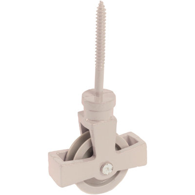 Perry 44mm No.41 Single Screw Cast Pulley44mm Nylon Wheel Prepacked from B&Q