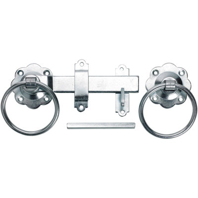 Perry No.1136 Plain Ring Gate Latch Set5In 6In 7InZinc-Plated Galv Zinc from B&Q