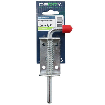 Perrys Spring Loaded Bolt 12mm Zinc Plated from B&Q