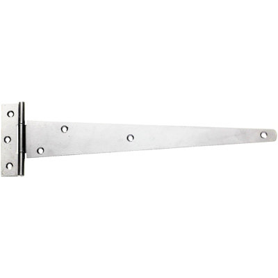 Perry 250mm 10In No.121A Light Tee Hinge PairZinc Plated Gate Shed Door from B&Q