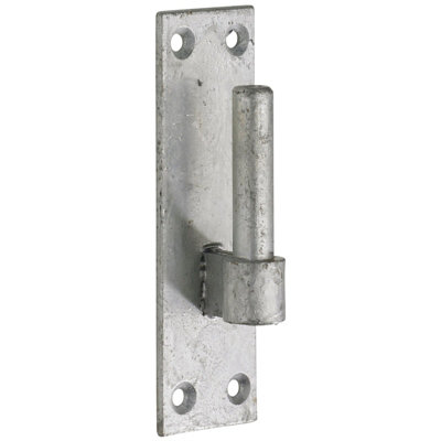 Perry No.140 Hooks On Plates Pair Gate Hinge Pin 10-19mm Galvanised Galvanised from B&Q
