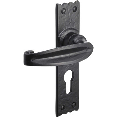 Perry Charlbury Suite Old Hill Ironworks Door HandlesLatchLockBathroom 158mm from B&Q