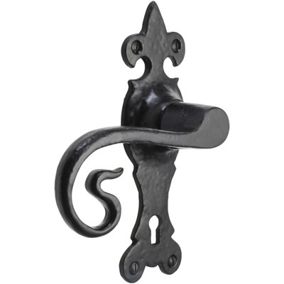 Perry Wychwood Suite Old Hill Ironworks Door HandlesLatchLockBathroom 165mm from B&Q