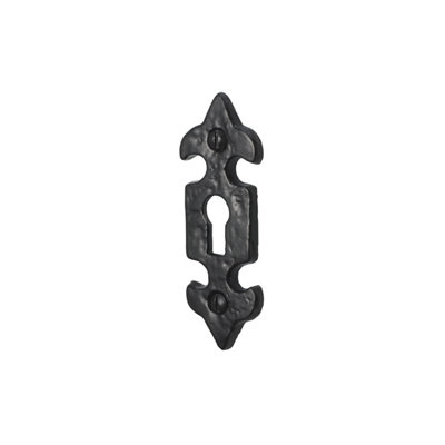 Perry 84mm X 30mm No.4351 Old Hill Ironworks Fleur De Lys Escutcheons from B&Q
