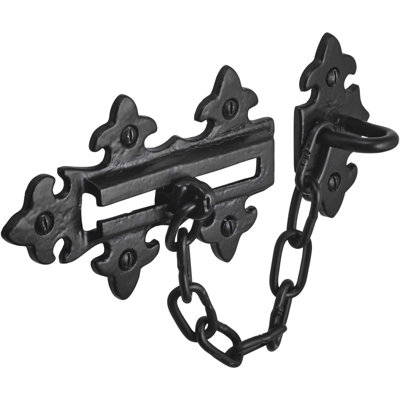 Perry Old Hill Ironworks Fleur De Lys Door Chains from B&Q
