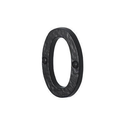 B&Q -  76mm No.4366 Old Hill Ironworks Door Numerals (Number 0)