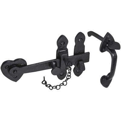 Perry Oldhill Ironworks Thumb Latch Door Gate Catch Cast Iron Cottage Security Antique from B&Q