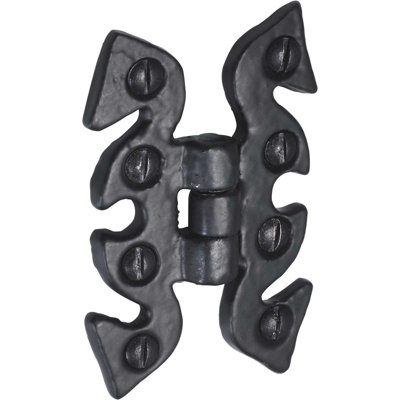 Perry Old Hill Ironworks Snake Cabinet Hinges(70mm X 45mm) from B&Q