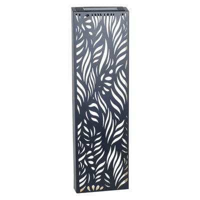 Perry Narrow Solar Backlit Garden Wall Art Panels Modern Silhouette Style Decor from B&Q