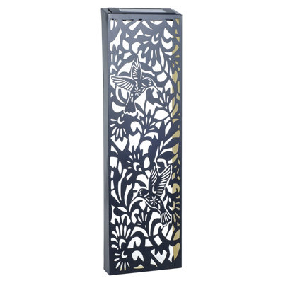Perry Narrow Solar Backlit Garden Wall Art Panels Modern Silhouette Style Decor from B&Q