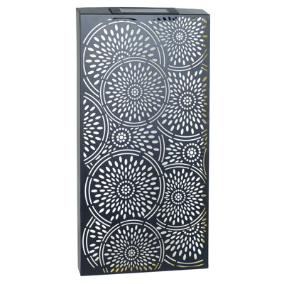 Perry Large Solar Backlit Garden Wall Art Panels Modern Silhouette Style Decor from B&Q