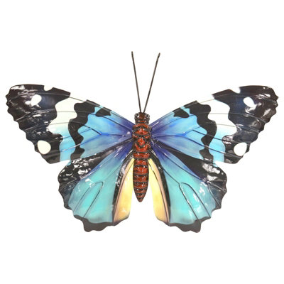 Perry Primus Medium Metal Butterfly Wall Arts Indoor OutdoorVarious Colours from B&Q