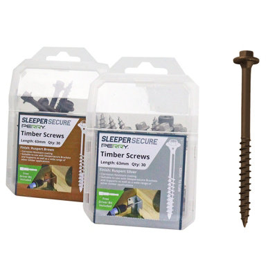 Sleepersecure Perry Garden Railway Sleeper Durable Fixing Brackets And Supports from B&Q