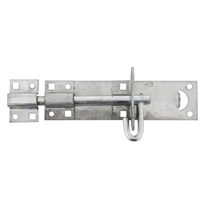 200mm 8In No.2A/b Medium Brenton Padbolt PerrypackGalvanised Lockable Gate from B&Q