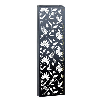 Perry Narrow Solar Backlit Garden Wall Art Panels Modern Silhouette Style Decor from B&Q