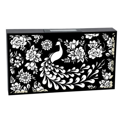 Perry Landscape Solar Backlit Garden Wall Art Panels Modern Silhouette Style Decor from B&Q
