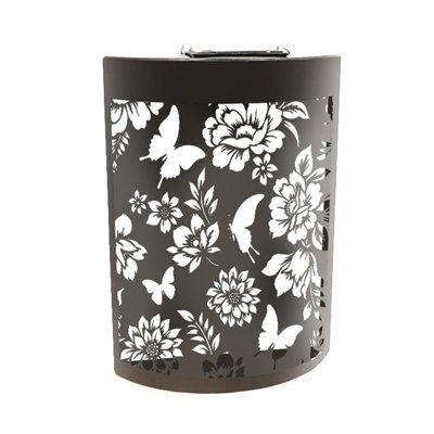 Perry Primus Small Metal Curved Solar Wall Panel Garden Light4 Designs from B&Q