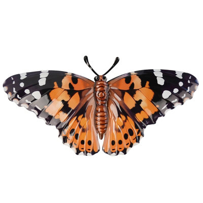 Perry Primus Realistic Medium Metal Butterfly Wall Art Indoor Outdoor Various Colours from B&Q