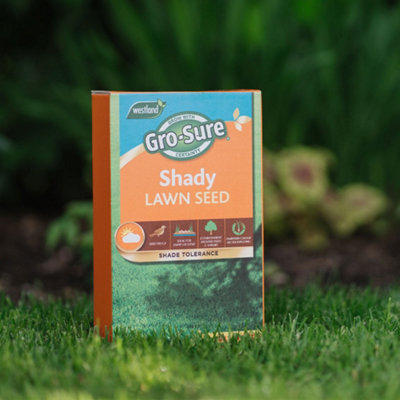 Gro-Sure Shady Lawn Seed 10 M² Shade And Drought-Tolerant Mix from B&Q