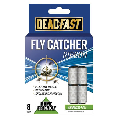 Deadfast Fly Catcher Sticky Strip Ribbon Traps from B&Q