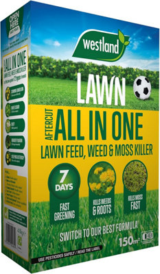Westland Lawn Feed Weed & Moss Killer 5Kg 150M2 from B&Q