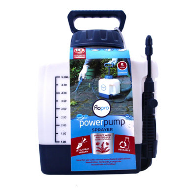 Flopro Garden Pressure Hand Pump 5L Sprayer Chemical Weed Killer from B&Q