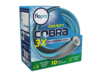 Flopro 70300941 Cobra Expanding Hose Set 25M Flo70300941 from B&Q
