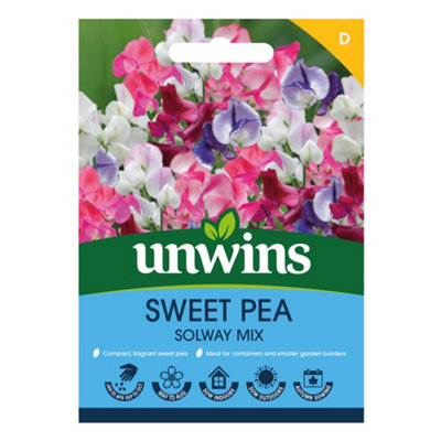 Unwins Sweet Pea Solway Mix Easy To Grow Seeds from B&Q