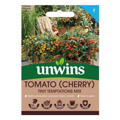 Unwins Tomato Tiny Temptations Mix Easy To Grow Seeds from B&Q