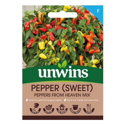 Unwins Peppers From Heaven Mix Easy To Grow Seeds from B&Q