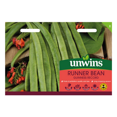 Unwins Runner Bean Guinness Record Easy To Grow Seeds from B&Q