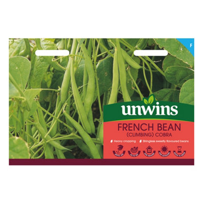 Unwins French Bean Climbing Cobra Easy To Grow Seeds from B&Q