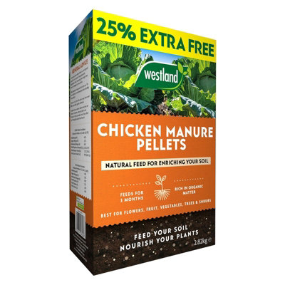 Westland Chicken Manure Pellets 2.25Kg + 25% Extra Free from B&Q