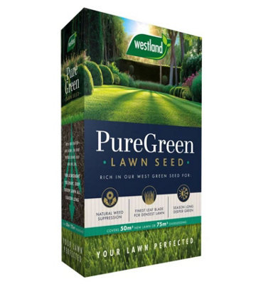 Westland Puregreen Lawn Seed 20M² Box from B&Q