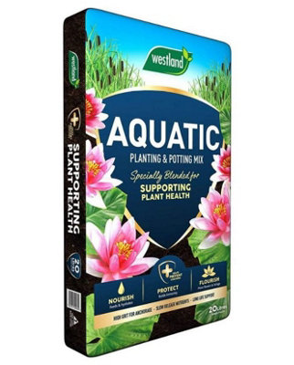 B&Q -  Aquatic Compost 20L Bag Soil Potting Garden Planting Plants Pond Fish